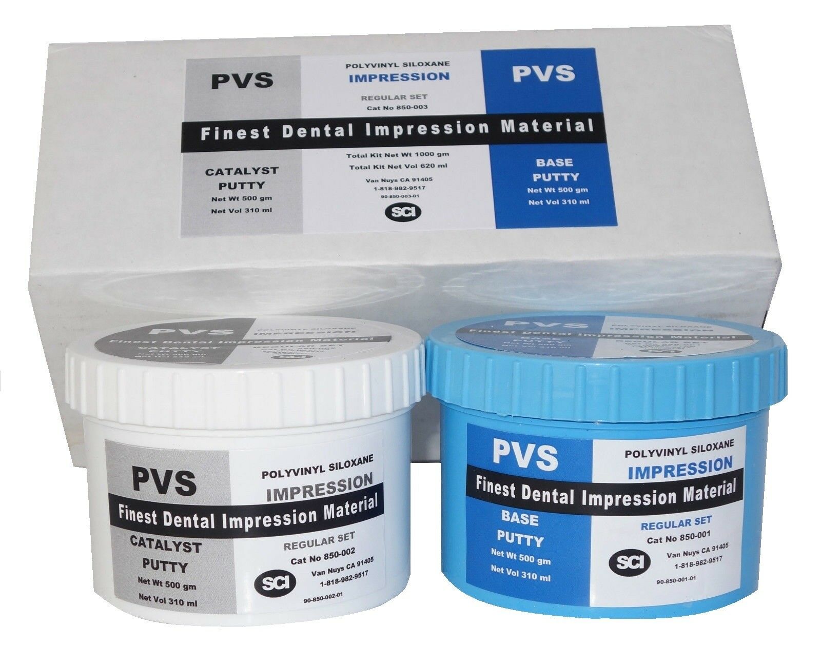 Dental Vps Putty Impression Material Vinyl Polysiloxane 300 Ml (500 Gm)